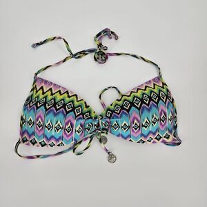 Luli Fama Ikat Bikini Top Medium Womems